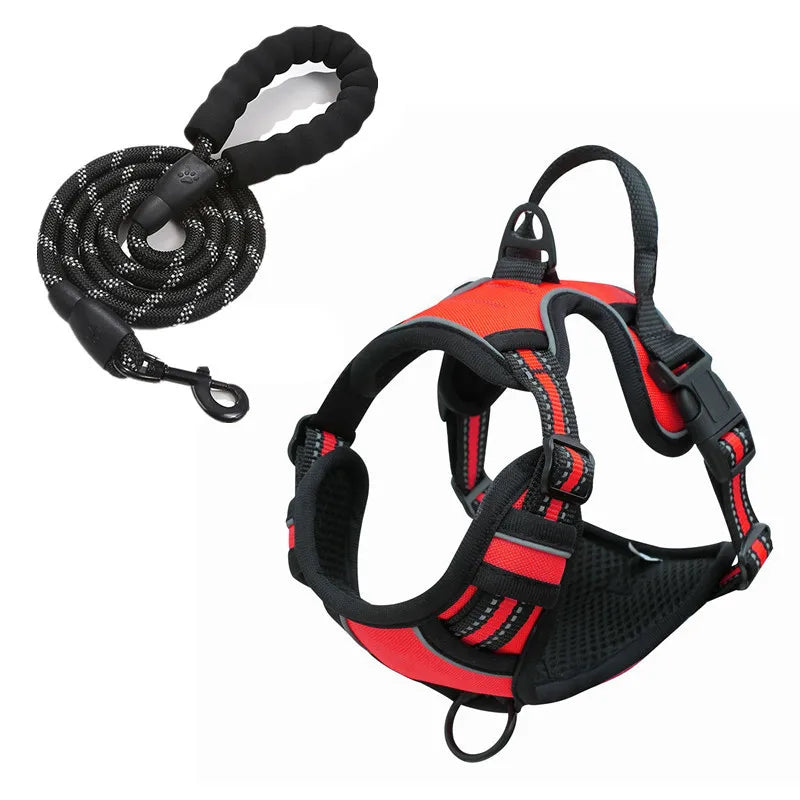 MudPaws No-Pull Dog Harness - Red